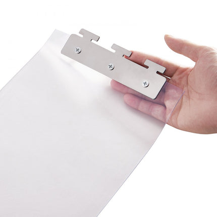 VEVOR 97x213,4cm strokengordijnlamellen PVC transparant, 6 stuks