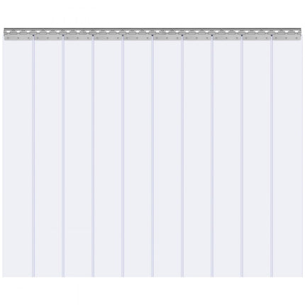 VEVOR 10x strokengordijnlamellen PVC transparant 152,4 x 213,4 cm