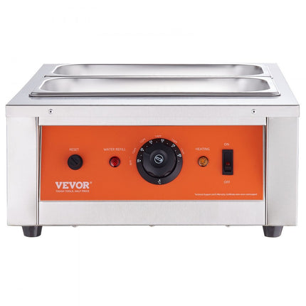 VEVOR Chocolade Smeltkroes Commerciële Elektrische Chocoladesmelter 1500W Smeltkroes Roestvrij Staal 2 x 3.3L Container Chocolade Smeltmachine Smeltkroes Pot