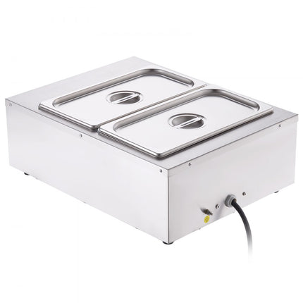 VEVOR Chocolade Smeltkroes Commerciële Elektrische Chocoladesmelter 1500W Smeltkroes Roestvrij Staal 2 x 3.3L Container Chocolade Smeltmachine Smeltkroes Pot