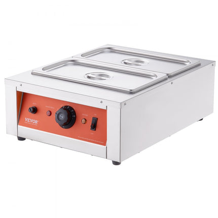 VEVOR Chocolade Smeltkroes Commerciële Elektrische Chocoladesmelter 1500W Smeltkroes Roestvrij Staal 2 x 3.3L Container Chocolade Smeltmachine Smeltkroes Pot