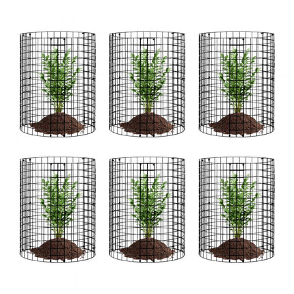 VEVOR set van 6 plantbeschermingen tegen dieren φ 320x355mm metalen plantenkooi