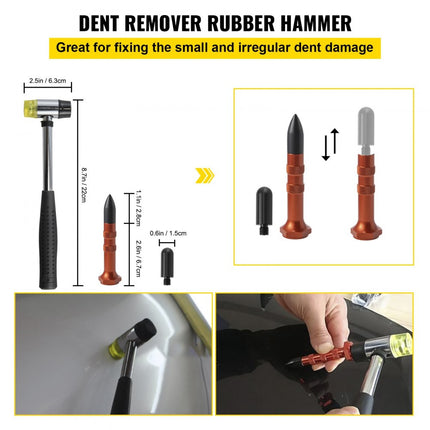 VEVOR Bar Dent Removal Kit, 20 stuks Verveloze Dent Repair Bars, RVS Dent Bars, Whale Tail Dent Repair Tools, Professioneel Hagel Dent Removal Tool