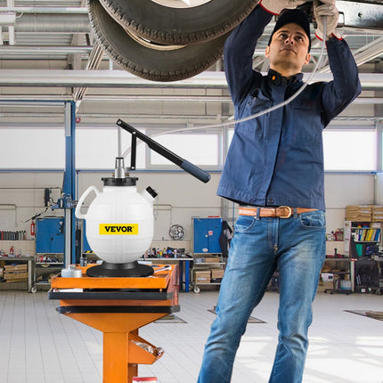 VEVOR Versnellingsbak Oliewisselaar 7,5L Remvloeistofwisselaar 31,24 cmx27,94 cmx43,94 cm Pneumatische Oliepomp van Koper en Plastic met 15 Meest Voorkomende Adapters Geschikt voor de Meeste Auto's