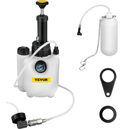 VEVOR remontluchter 3L remontluchter kunststof met 1L remontluchterfles en adapter Geschikt voor de meeste Europese automodellen Remvloeistof verversingsapparaat