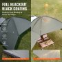 VEVOR luifel caravan 3x2,1m zonnekap camper UV50+ UV-bescherming luifel 190T polyester stof luifel PU2000mm waterdicht incl. draagbare tas Ideaal voor kamperen familiereünies