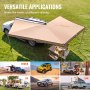 VEVOR voortent caravan 270°x2,5m zonnekap camper UV50+ UV bescherming luifel 280-G polyester stof luifel PU3000mm waterdicht incl. PVC tas Ideaal voor kamperen familiereünies