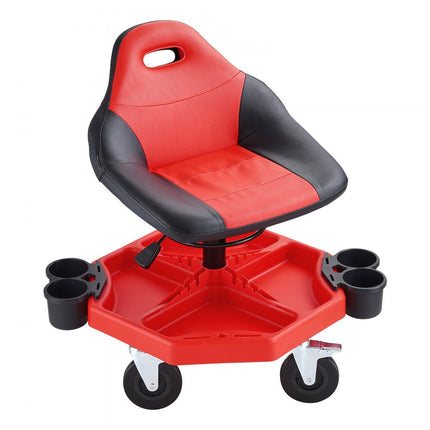 VEVOR Oprolbare garagekruk 136 kg Verstelbare werkplaatsstoel Monteur