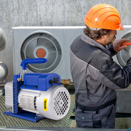 VEVOR Vacuümpomp Vacuumpomp Airco 3 Cfm 1/4 Hp Vehicle Air Conditioner vacuümpomp 1,5 Gallon vacuümkamer