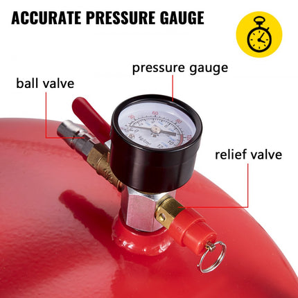VEVOR olie-opvangwagen 75L olie-opvangapparaat, motorolie opvangbak voor afvalolie oliezuiging, afvoer voor vloeibare brandstof, verstelbare trechterhoogte, met wiel voor eenvoudige olieverwijdering