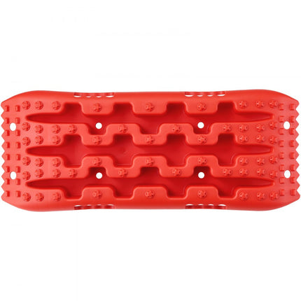 VEVOR 2 stuks tractieborden tractietape PP modder sneeuwzand kort rood