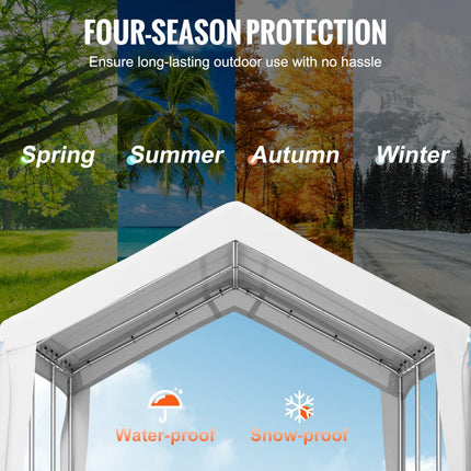 VEVOR Carports vervangend dak Pe vervangend zeildoek paviljoendak autotent partytent tuintent 3x6m