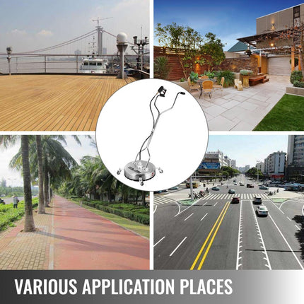 Vevor Oppervlaktereiniger Hogedrukreiniger Vlakke Oppervlaktereiniger 22 "4000psi Roterend 3/8 Qc