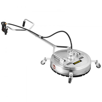 VEVOR Hogedrukreiniger Terrasreiniger 4000 PSI Roterende Oppervlaktereiniger 61 cm Hogedrukreiniger Stoom van 304 Roestvrij Staal met 2 Zeer Efficiënte Mondstukken voor het Reinigen van Garagevloeren