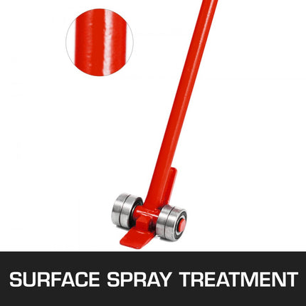 VEVOR hefboom met rollen 150 cm handgreeplengte hefboom wielen max. draagvermogen tot 3 ton hefwerktuig van koolstofstaal hefhulp ideaal voor metallurgie automobieltechniek machinebouw