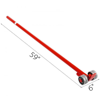 VEVOR hefboom met rollen 150 cm handgreeplengte hefboom wielen max. draagvermogen tot 3 ton hefwerktuig van koolstofstaal hefhulp ideaal voor metallurgie automobieltechniek machinebouw