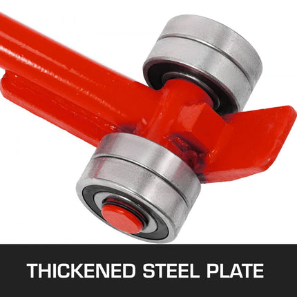 VEVOR Palletbreker 3T koevoet Staal met wielen Lattenlifter met ergonomisch handvat van 1,8 m, totale lengte 1,9 m Lichtgewicht draagbaar voor het heffen van zware lasten