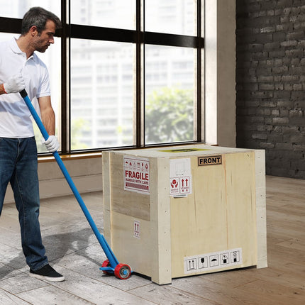 VEVOR koevoeten met wielen 152,4 cm palletbreker 4 ton laadvermogen Koevoeten Q235 koolstofstaal sloop- en koevoet lattenlift incl. handschoenen