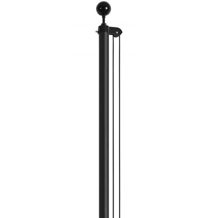VEVOR Vlaggenmast Aluminium 6,09m Vlaggenmast Duitsland Vlaggenmast Zwart