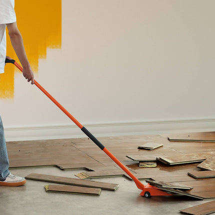 VEVOR palletbreker 152,4cm lattenlifter 907kg draagvermogen koevoeten Q235 koolstofstalen sloop- & koevoet met 2 wielen incl. handschoenen Pallet Buster kan ook gebruikt worden als spijkertrekker