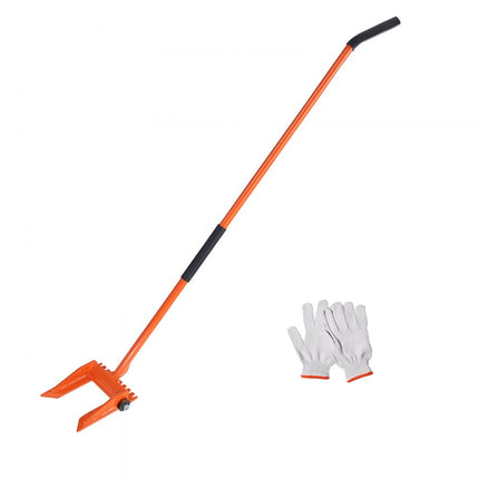 VEVOR palletbreker 152,4cm lattenlifter 907kg draagvermogen koevoeten Q235 koolstofstalen sloop- & koevoet met 2 wielen incl. handschoenen Pallet Buster kan ook gebruikt worden als spijkertrekker