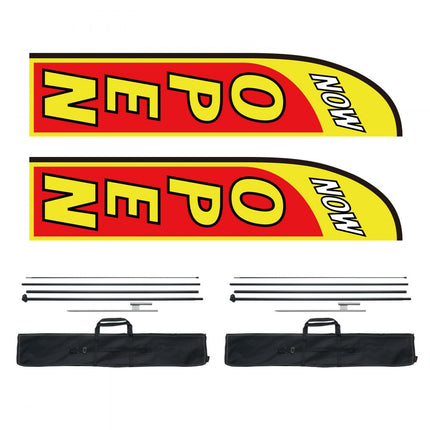 VEVOR beachvlag reclamebanner vlag zakelijke reclamevlagstokken 498,5 cm