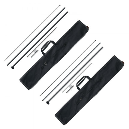 VEVOR set van 2 beachvlag vlaggenmast banner vlaggenmast 388,5cm grondpennen