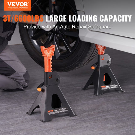VEVOR Jack Stands Jack Stands 3T Wagon Stand Workshop Stand 275-415mm In hoogte verstelbare Jack Stand 190x180x275mm Workshop Stand voor SUV, Pickup, Auto, UTV, ATV etc.