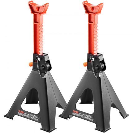 VEVOR Jack Stands Jack Stands 6T Wagon Stand Workshop Stand 360-585mm In hoogte verstelbare Jack Stand 260x230x360mm Workshop Stand voor SUV, Pickup, Auto, UTV, ATV etc.