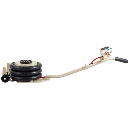 VEVOR Pneumatische Air Jack 3T Wit Triple Bag Air Jack 140-450mm Lift Hoogte Airbag Air Jack Lange steel 5 Minuten Lift Air Jack Car Jack voor SUV, Truck, Auto, etc.