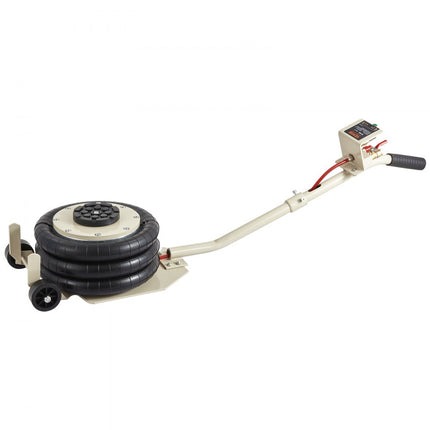 VEVOR Pneumatische Air Jack 3T Wit Triple Bag Air Jack 140-450mm Lift Hoogte Airbag Air Jack Lange steel 5 Minuten Lift Air Jack Car Jack voor SUV, Truck, Auto, etc.