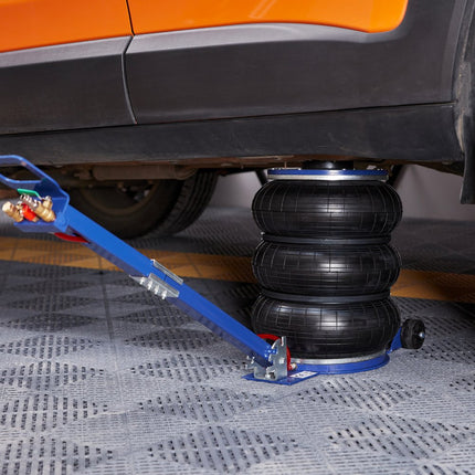 VEVOR pneumatische krik Triple Bag Air Jack 5T, Triple Bag Air Jack 140-470 mm hefhoogte Bag Air Jack, 5 minuten Lift Air Jack Jack verstelbaar rood
