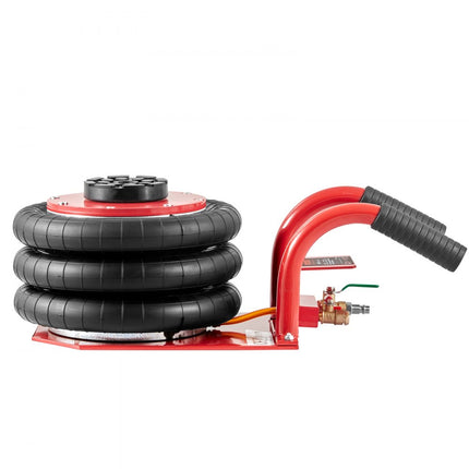 VEVOR Pneumatische krik Triple Bag Air Jack 3T Triple Bag Air Jack 140-450mm Hefhoogte Airbag Air Jack 5 Minuten Lift Korte handgreep Air Jack Jack Red Arbeidsbesparend