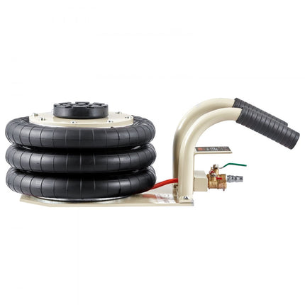 VEVOR Pneumatische Draagbare Jack Triple Bag Air Jack 3T, Triple Bag Air Jack 140-450mm Hefhoogte Airbag Air Jack, 5 Minuten Lift Air Jack Korte Steel Jack Wit