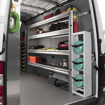 VEVOR koelmiddeltankrek, met 3 flessentanks 30-50 lbs, flessentankrek 372 x 355 x 1170 mm, koelmiddelflessenrek, gasflessenrekken en houders voor freon, gassen, zuurstof