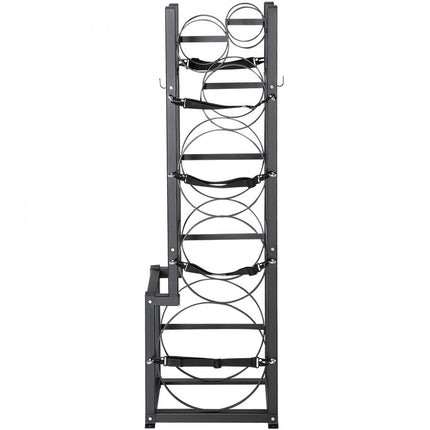 VEVOR koelmiddeltankrek, met 1 x 50 lbs, 2 x 30 lbs en 3 andere kleine flessentanks, cilindertankrek 15,55 x 12,99 x 49,8 inch, koelmiddelcilinderrek en houders voor freon, gassen
