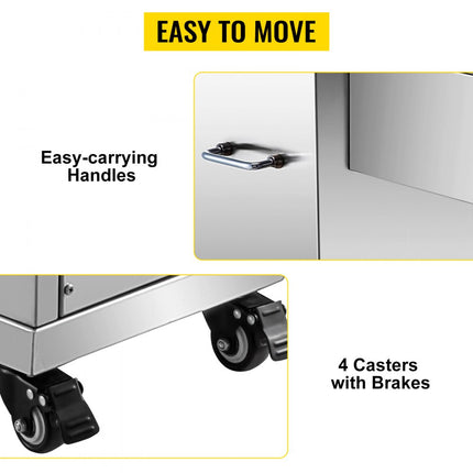 VEVOR Snijmachine Vlees Elektrische Vlees en Groentesnijmachine Roestvrij Staal Elektrische vleessnijder Commerciële 750 W Automatische Vleessnijder