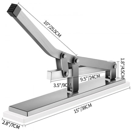 VEVOR stenen krabkraker met 2 zeevruchtenprikkers, aluminium en roestvrijstalen schelpdierprikker, zeevruchtengereedschapset voor kreeft en krabbenpoten