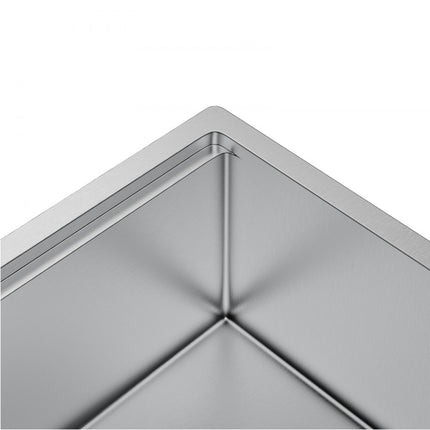 VEVOR 838 x 483 mm keukenspoelbak inbouwspoelbak, dubbele bak met enkele bak en accessoires, wastafelspoelbak voor huishoudelijke vaatwasser voor werkplek, camper, voorbereidingskeuken en bargootsteen