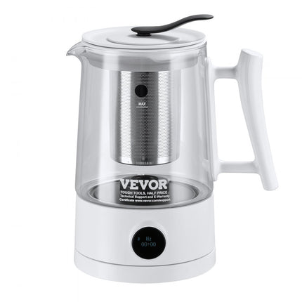 VEVOR Waterstofwaterkangenerator, 1,5 liter waterstofgeneratorketel met grote capaciteit, SPE- en PEM-technologie, waterstofrijke waterionisator voor het zetten van koffie of thee