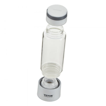 VEVOR Waterstofflesgenerator, draagbare waterstofwatermaker 380 ml, waterstofrijke waterionisator met SPE-technologie, met neusinhalatiebuis en zelfreinigend