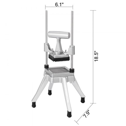 VEVOR Groentesnijder Set Fruitblokjessnijder 1/4" Handmatig keukengerei