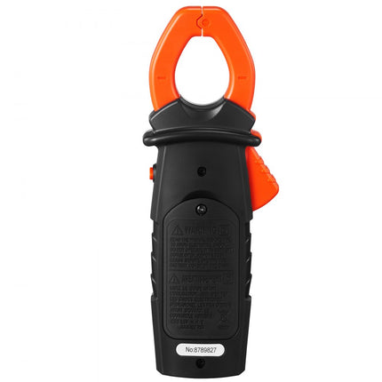 VEVOR Stroomtang 600A True-RMS Stroomtang Multimeter 5999Counts Stroomtang Voor DC/AC Stroom DC/AC Spanning Frequentie Weerstand Diode Test Aan/Uit Schakelaar Capaciteit/Relatieve waarde