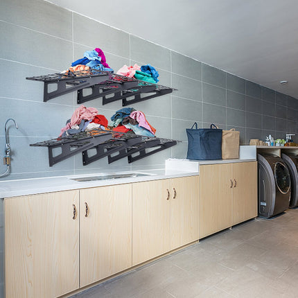 VEVOR garageplank 1830 x 620 x 200 mm gereedschapsopslag 227 kg per laag gereedschapshouder muur 183 x 61 cm plankruimte opbergplanken metalen plank gereedschapsorganizer wandplanken