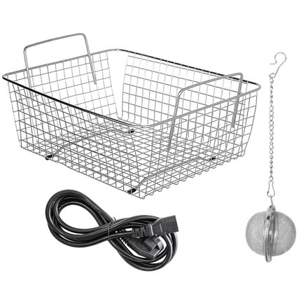 VEVOR Ultrasoon Reiniger 15L Ultrasone Reiniger met Verwarming Timer Brillen 40KHz Munten Geüpdatet