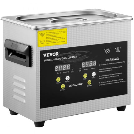 VEVOR 3L digitale ultrasone reiniger verwarming timer sieraden glazen reinigen