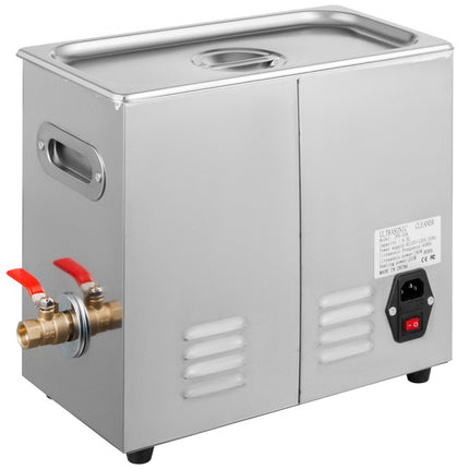 VEVOR ultrasone sieradenreiniger verwarming timer glazen ringen reinigingsapparaat