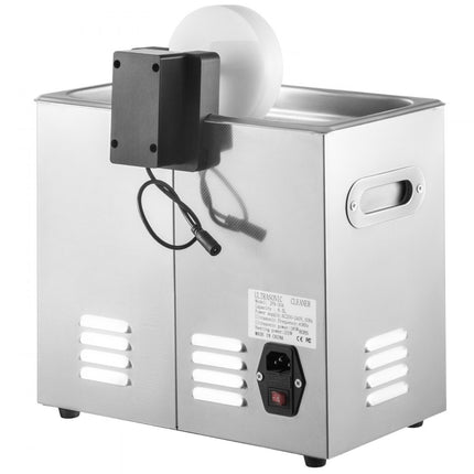 VEVOR Digitale Ultrasone Reiniger, 6L Ultrasone Reinigingsmachine, 304 Roestvrij Staal Ultrasoon Reiniger, voor het Reinigen van Vinylplaten, Sieraden, Brillen, Horloges, Laboratoriumbenodigdheden