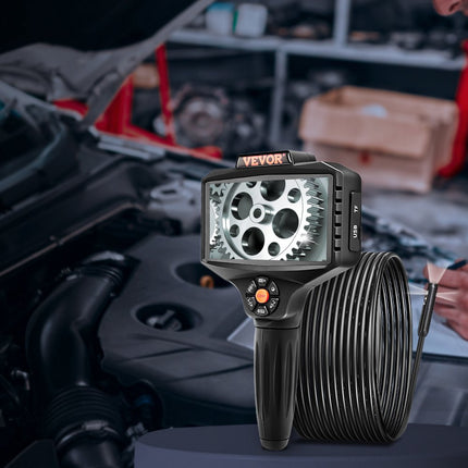 VEVOR endoscoop camera drievoudige lens 5" Ips scherm 854x480 inspectie camera 5m kabel pijp camera 5000mAh batterij voor 5-6 uur riool camera IP67