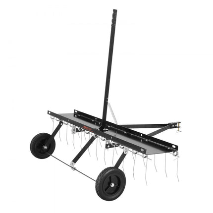 VEVOR verticuteermachine, gazoneg, mosverwijderaar, gazonbeluchter, 24 tanden, 121,9 cm